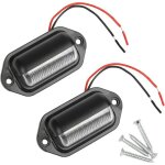 2pcs led clairage plaque immatriculation tanche feux arrire lampe pour vhicules 12v / 24v camion ...