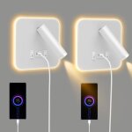 2pcs liseuse de chevet led appliques murales led intérieures avec interrupteur port usb 360°réglable ... 2pcs liseuse de chevet led appliques murales led intérieures avec interrupteur port usb 360°réglable ...