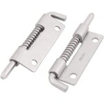 2pcs loquet a ressort targette a ressort verrou de porte serrure pour meuble portail garage acier inox ...