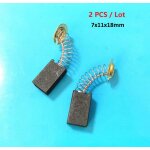 2pcs / lot balais de charbon cb - 250 taille 7 x 11 x 18mm pour meuleuse bosch