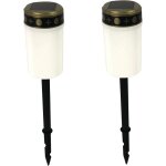 2pcs lumires de cimetire solaires tanches bougies commmoratives solaires sans flamme pour les dcorations ...