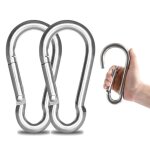 2pcs - m12 mousqueton en acier inoxydable 304 - grand mousqueton inox 140mm crochet mousqueton hamac ...