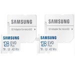 2pcs micro sd samsung evo plus 128go carte mmoire mb - mc128sa / eu 160mb / s a2 v30 / uhs - i u3 class10 ...