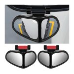 2pcs miroir dangle mort 2 en 1 pour voiture 360 degrs de rotation rglable grand angle rtroviseur rtroviseu ...