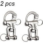 2pcs mousqueton pivotant  emerillon mousqueton pivotant inox accessoires maillons rapides crochet  ...