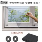 2pcs moustiquaire de fenêtre 150x200cm maille en nylon anti - moustique avec bande adhésive diy bricolage ... 2pcs moustiquaire de fenêtre 150x200cm maille en nylon anti - moustique avec bande adhésive diy bricolage ...