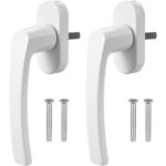 2pcs poignee fenetre securit fenetre poigne de fentre blanche en aluminium poigne fenetre pvc poigne ...