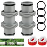 2pcs raccords de tuyau de piscine de 38mm2 voies de 38mmadaptateur de tuyau de piscine de 38mmpour intex ...