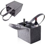 2pcs sac  vin en feutre sac porte - bouteille de vinsac de rangement en feutre pour bouteille de vinpanier ...