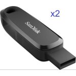 2pcs sandisk phone drive 256go cl� usb 2 en 1 iphone stockage pour appareils usb type - c / usb type ...