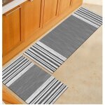 2pcs tapis de cuisine antidrapant lavable en machine tapis de bain paillasson tapis de sol cuisine (40x120 ...