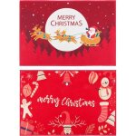 2pcs tapis porte dentre paillasson de nol tapis de sol rouge design merry christmas traneau du pre ...