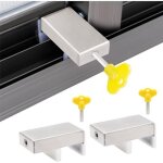 2pcs verrou baie coulissante avec cl verrous de bloque porte coulissante bloc porte coulissante rglables ...