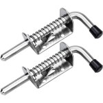 2pcs verrou porte de garage loquet a ressort boulons à ressort en acier loquets et verrous de portes ... 2pcs verrou porte de garage loquet a ressort boulons à ressort en acier loquets et verrous de portes ...