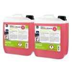 Microactiv� d�tartrant universel 2 x 5 l avec indicateur de couleur ? biod�gradable inodore ? pour machines ...