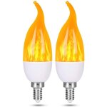 2x ampoules  flamme led e12 2200k3 modes conome en nergie cologiquedcoration salon / chambre / bar ...