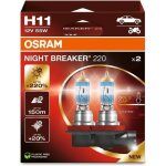 2x ampoules h11 night breaker 220 osram - 12v 55w - 64211nb220 - 2hb - pgj19 - 2 - boite duo 2x ampoules h11 night breaker 220 osram - 12v 55w - 64211nb220 - 2hb - pgj19 - 2 - boite duo