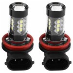 2x ampoules led h8 h11 6000k 80w 12 - 24v antibrouillard voiture label