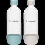 Bouteilles pour gazificateur - sodastream - jet 1l x2 - tritan sans bpa - compatible lave - vaisselle ...