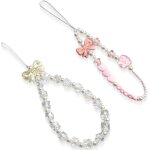 2x charme de téléphonemignon bracelet de téléphonelanière de téléphone en perleschaîne anti - perte de ... 2x charme de téléphonemignon bracelet de téléphonelanière de téléphone en perleschaîne anti - perte de ...
