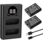 2x en - el14 en - el14a batterie de rechange compatible avec nikon d5600 d5500 d5300 d5200 d5100 d3500 ... 2x en - el14 en - el14a batterie de rechange compatible avec nikon d5600 d5500 d5300 d5200 d5100 d3500 ...