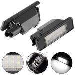 2x feux de plaque dimmatriculation arri�re 18led 6500k pour citro�n c2 c3 c4 3 / 5 porte c4 picasso c5 ...