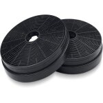2x filtre � charbon actif pour hotte aspirante �175mm remplacement pour respekta klarstein