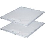 2x filtres  graisse mtalliques 305x267mm pour hotte aspirante - compatible aeg 405525042 - 9 4055250429 ...