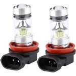 2x h8 h9 h11 6000k super blanc 100w led ampoules de phare kit brouillard lumi�re de conduite de voiture ...
