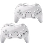 2x manette classique contrôleur remote pro compatible pour nintendo wii télécommande blanc 2x manette classique contrôleur remote pro compatible pour nintendo wii télécommande blanc