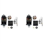 2x mouvement dhorloge pendule quartz avec aiguilles noires et haut - parleur de bote musique mcanisme ...