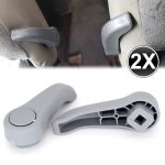 2x poigne de rglage de sige droite gauche levier de rglage gris pour renault clio twingo