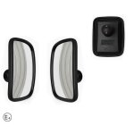 2x r�troviseur ext�rieur grand angle miroir verre convexe 22x17cm bras 17mm homologu� e4 universel camion ...