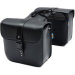 2x sacoches de selle moto universelles pour harley honda yyv