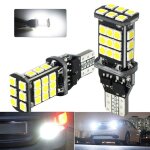 2x t15 w16w 3030 - 30smd dc12v - 24v led ampoules canbus ampoule de recul