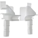 2x tulipe volet roulant mod�le alur�no zf pour lames de 7 � 9mm pvc blanc guidage universel protection ...