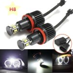 2x120w h8 led phare voiture anneau angel eyes pour bmw x1 x5 x6 z4 e82 - e93 e60 - e64 e70 - e72 e89 ...