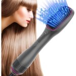 3 en 1 brosse lissante chauffante  air chaud brosse soufflante et ionique sche - cheveux 1200 w chauffage ...