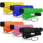 3 en 1 coupe - ceinture de s�curit� porte cl�s s�curit� voiture brise vitre et coupe - ceinture marteaux ...