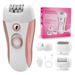 3 en 1 Épilateur électrique pour femme avec lumière led pour le visage le corps les aisselles et le maillot ... 3 en 1 Épilateur électrique pour femme avec lumière led pour le visage le corps les aisselles et le maillot ...