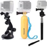 3 en 1 perche selfieperche  selfie monopode tanche support de voiture  ventouse compatible avec gopro ...