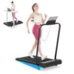 3 en 1 tapis de marche pliable avec inclinaison 5% - tapis de course �lectrique - walking pad 1 - 8 km ...