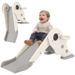 3 en 1 toboggan pour enfants aiyaplay panier de basket et escalade toboggan intrieur pour enfants pliable ...