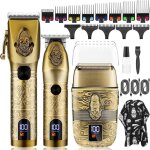 3 en 1 tondeuses  cheveux professionnelles pour hommes tondeuse  lame en t rasoirs lectriques kit