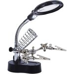 3. 5 x 12 x loupe de table support 2 leds loupe sur pied pour ingnieur lectronique cosmtologie mdical ...