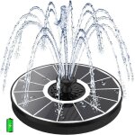 3. 5w fontaine solaire avec batterie 2000mah 2025 upgrade solaire flottant ext�rieur fontaine pompe bassin ...