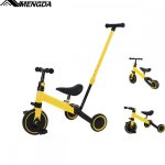 3 en1 tricycle pour b�b� - mengda - v�lo poussette - avec poussoir p�dalescoussin r�glable en hauteur ...