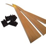 3 grandes lattes + embouts pour lit bz & convertible bois 7 plis 1400x53x9 mm remplacement pour sommier ...