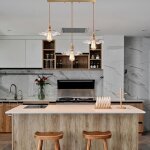 Lustre suspension - 3 lampes - abat - jour verre transparent lotus - style nordique industriel - culot ...