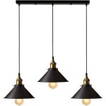 3 lampes suspension luminaire industrielle lustre plafonniers design edison m�tal lustre suspension � ...